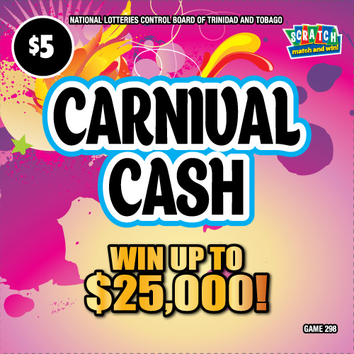 Scratch match and win game - Carnival Cash - Win up to $25,000 and other prizes