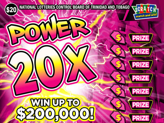 Scratch match and win game - Power 20x - Win up to $200,000 and other prizes