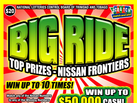 Scratch match and win game - Big Ride - Win A Nissan Frontier or up to $50,000 cash. Win up to 10 Times!